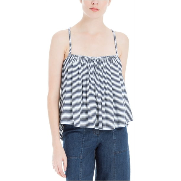 Blusa de Muñeca con Espalda Cruzada Max Studio London Azul Grande