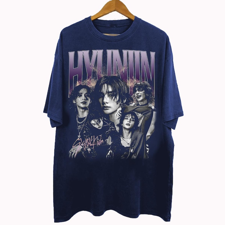 Hyunjin Stray Kids Vintage 90s Graphic T-Shirt, 2026 World Tour