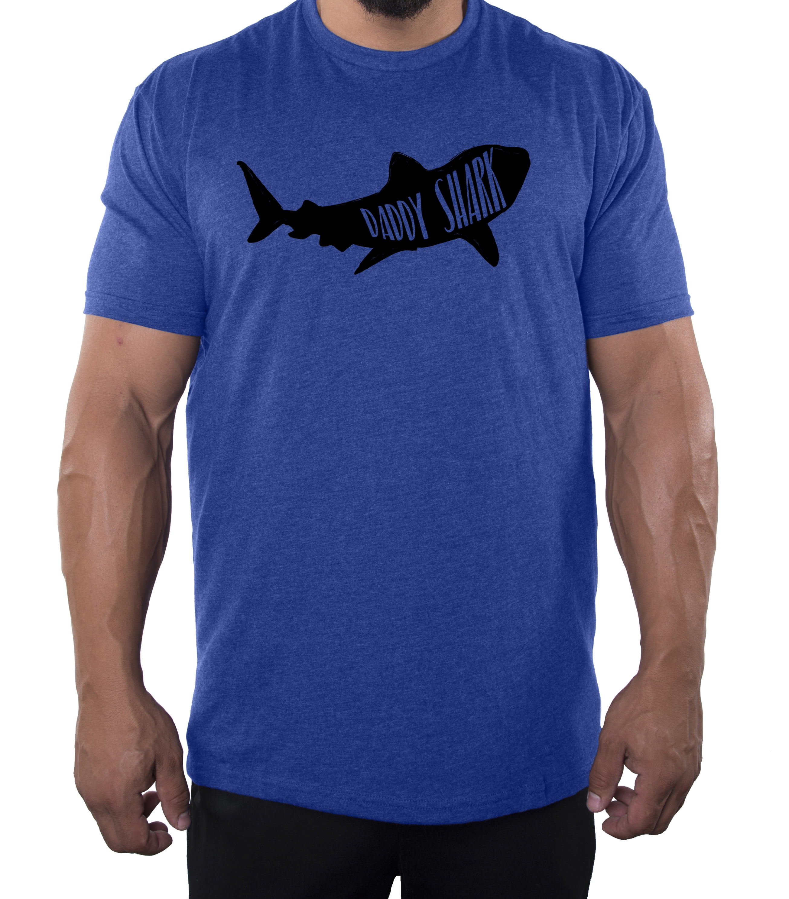 Daddy Shark T-shirt, Pop Culture T-shirts, Fathers Day T-shirts - Royal MH200DAD S17 2XL