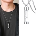 thumbnail image 3 of Colgante de cenizas, colgante de collar de reloj de arena de acero inoxidable,, 3 of 5