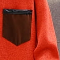 thumbnail image 5 of GaThRRgYP Workout Tops for Women,Women's Summer Casual Tops Round Neck,Long Gradient Color Block Plus Fleece Sweater Coat Hooded Cardigan Sweater, 5 of 6