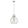 thumbnail image 3 of Innovations Lighting  Newton Sphere - 1 Light 14" Stem Hung Pendant Satin Nickel/Seedy, 3 of 5