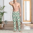 thumbnail image 2 of Susaid Cartoon Crocodile Print Mens Pajama Pants Set Sleep & Lounge Pants, PJ Bottoms with Pockets and Button Fly-Small, 2 of 6