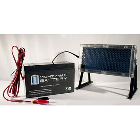 Solar Electric Panels - 6V 12AH Battery for Electric Scooter + 6V Solar Panel Charger