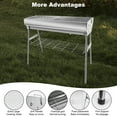 thumbnail image 4 of 34-Inch Charcoal Grill, with Storage Shelf, Foldable Design, 4 of 8
