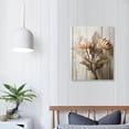 thumbnail image 4 of COMIO Floral Canvas Wall Art Print Flower Bloom Picture Graphic Artwork Painting for Washrooms, 4 of 5
