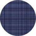 thumbnail image 1 of Ahgly Company Machine Washable Indoor Square Transitional Night Blue Area Rugs, 3' Square, 1 of 7