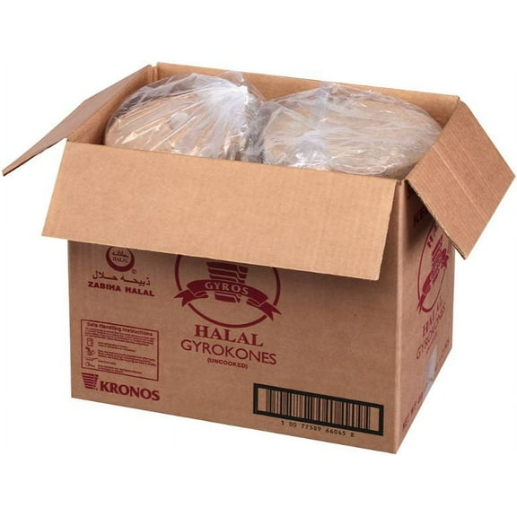 Kronos Frozen Gryokone Halal Brand Beef Cone, 20 Pound - 2 per case.