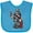 Turquoise, variant on Inktastic Barber Skater Boys or Girls Baby Bib