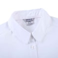 thumbnail image 6 of Bienzoe Girls School Uniform Cotton Short Sleeve Blouse Bowtie Pack White L, 6 of 6