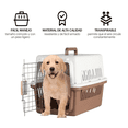 thumbnail image 3 of Jaula Transportadora Mascotas Rectangular Lab.G, Café con Blanco, 3 of 5