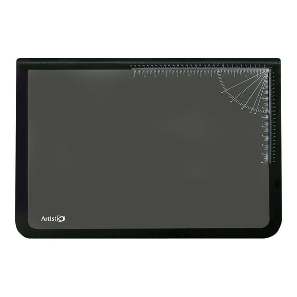 Artistic Logo - Desk pad with transparent overlay - 20 in x 30.98 in - plastic - black