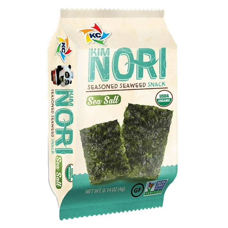 Kimnori, Seaweed Snack, Seasalt 12P, Organic, Gluten-Free, Non-GMO