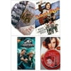 Assorted 4 Pack DVD Bundle: WWII RISE OF THE THIRD REICH, School Of Rock,, Jurassic World: Fallen Kingdom, The Last Time I Saw Paris