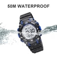 thumbnail image 3 of SKMEI Wristwatches for 5-10 Age, 50M Outdoor Waterproof Sports Luminous LED Light ,Black, 3 of 10