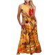 thumbnail image 1 of Vestido sin Mangas para Mujeres Vestido de Verano de Cuello Redondo Impreso, Poliéster de Tamaño Verdadero Diario Y Vestido de Fiesta, 1 of 4
