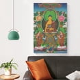 thumbnail image 4 of Pósteres de Buda Thangka tibetano Shakyamuni, obras de arte, póster en lienzo, impresiones artísticas de pared estéticas para habitación, decoración moderna para el hogar, regalos, 20 x 30 pulgadas, 4 of 6