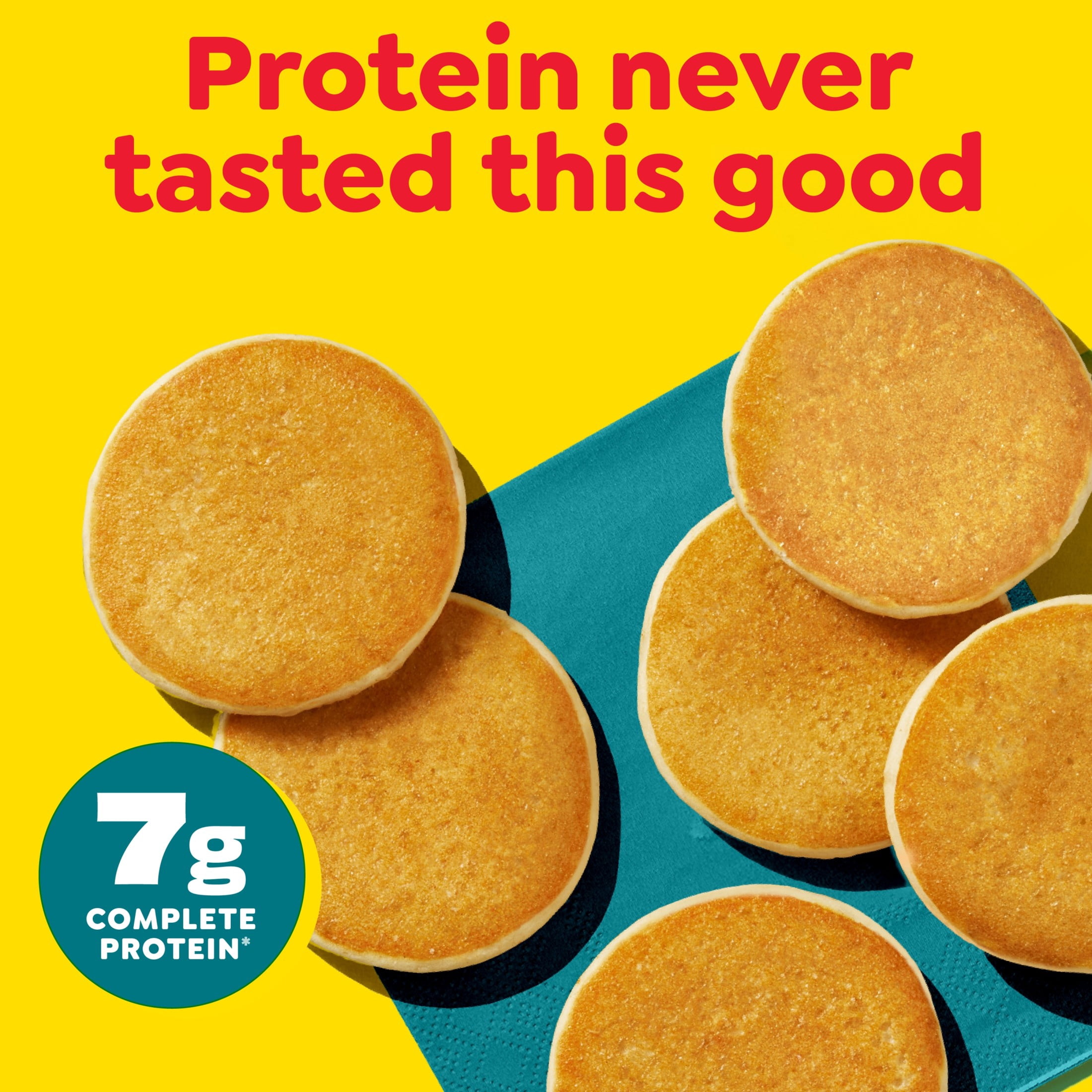 Eggo Protein Minis Buttermilk Vanilla Pancakes, Breakfast Food, 8.4 oz, 5 Count (Frozen)