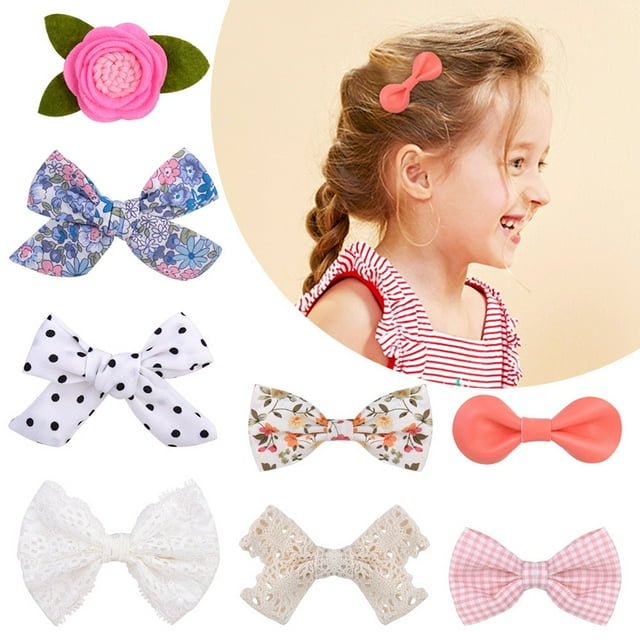 Coofit 10PCS Pinces à Cheveux Mignon Attrayant Bowknot Arcs Clips Cheveux Arcs pour les Enfants en Bas Âge