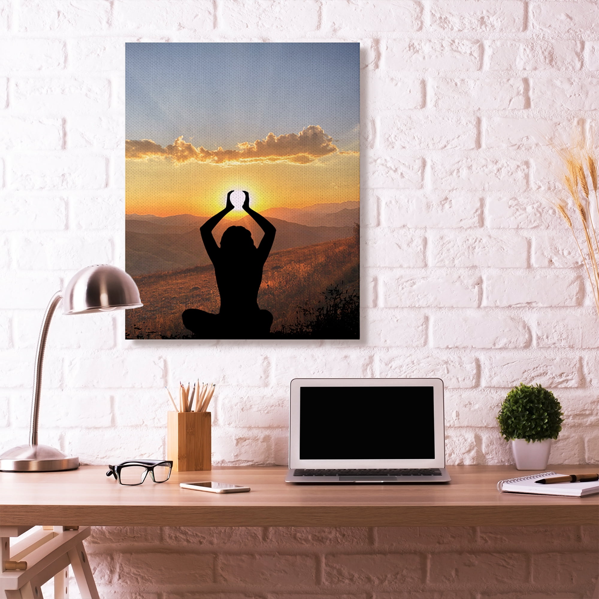 Stupell Home Décor Lifting the Sun Landscape Photograph Canvas Wall Art by Marcus Prime
