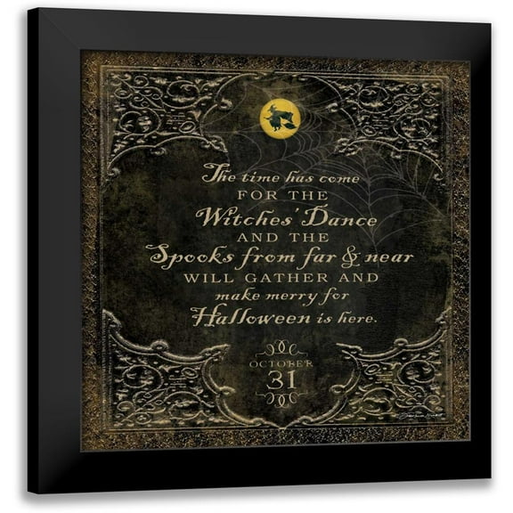 Marrott, Stephanie 12x12 Black Modern Framed Museum Art Print Titled - Witches Dance
