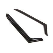 TuningPros Outside Mount Window Visor Deflector Smoke Tinted 2 Pcs Set For 1997-2006 Jeep Wrangler