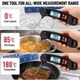 thumbnail image 4 of YTAKY Meat Thermometer, 2-Second Instant Read Waterproof Digital Food Thermometer with -58 to 572°F Range & Backlight for Grilling BBQ Oven Cooking, Black, 4 of 12
