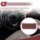 thumbnail image 3 of Estuche para Gafas de Sol de Coche Unique Bargains Soporte Universal para Gafas de Sol de Cuero Burdeos 24x10cm, 3 of 7