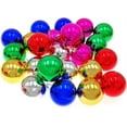 thumbnail image 4 of Plastic Christmas Balls,Happon 24Pcs Christmas Baubles Christmas Tree Decorations Ornaments Xmas Tree Balls for Xmas Tree Hanging Decoration Festival Holiday Wedding Party Decor (4cm, Colorful), 4 of 8