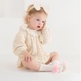 thumbnail image 4 of Girls Cotton Knee Socks with Not Slip Bottom & Lovely Lace Bowknot Learn to Walk Socks Not Skid Socks for Ages 1 to 5, 4 of 9