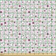 thumbnail image 2 of Ambesonne Cartoon Fabric by the Yard Upholstery, Loveable Bunnies Faces, 5 Yards, Pale Pink Pink, 2 of 5