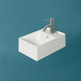 thumbnail image 3 of Whitehaus Britannia Rectangular Wall Mount Basin with Right Single Hole Drill, 3 of 3