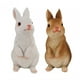 thumbnail image 3 of 2 uds figuritas de conejitos estatuas de animales, decoración de Pascua, pequeñas esculturas de resina de conejo para balcón, paisaje, césped,, 3 of 9