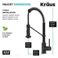 thumbnail image 5 of Kraus KPF-1610-FF-104MB Bolden 1.8 GPM Single Hole Pull Down Kitchen Faucet And Water, 5 of 7