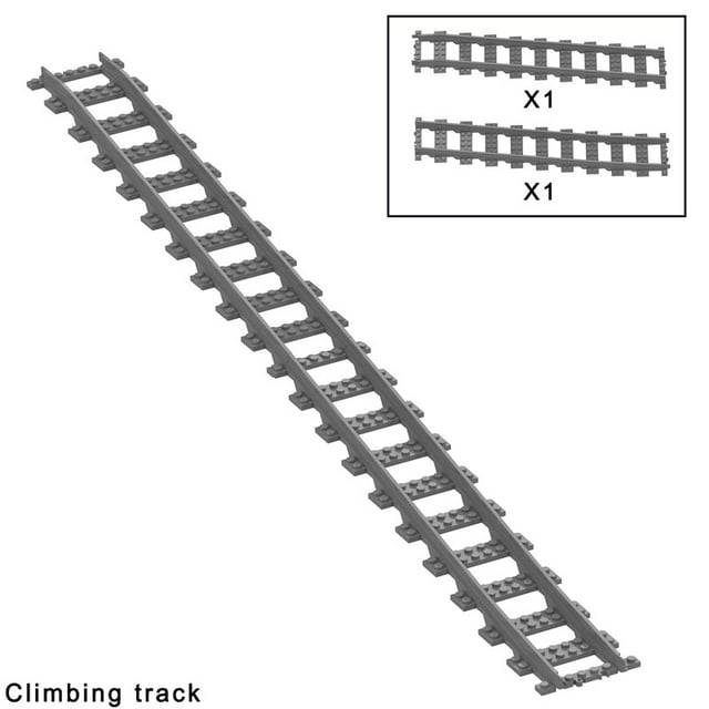 City Trains Flexible Tracks Forked Straight Curved Soft Rails Track Switch Building Block Bricks Kids DIY High-tech Creative Toy,Stytle Q