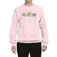 thumbnail image 2 of Wild Bobby, Faith Hope Love Daisy Flower Christian God Religious, Inspirational/Christian, Unisex Crewneck Graphic Sweatshirt, Light Pink, X-Large, 2 of 3