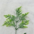 thumbnail image 5 of OUNONA Artificial Fern Leaf Plant for Home Decoration 2 Pieces Plastic Green Indoor Outdoor 6.7 Inches, 5 of 8