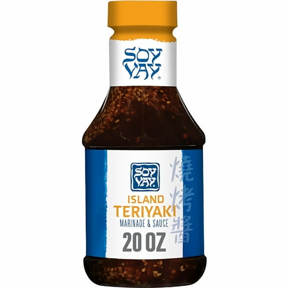 Soy Vay Island Teriyaki Marinade & Sauce 20 Ounce Bottle (Pack of 4)