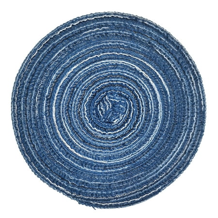 

Kitchen 2PC Antiskid Heat Insulation Mats Nnitting Circle Table Placemat Dinner Kitchen Pad Kitchenware Tableware