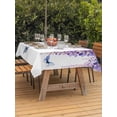 thumbnail image 3 of Outdoor Tablecloth with Umbrella Hole for Patio/Picnic/Party/Camping, Wisteria Waterproof Table Cloth Rectangle Table Cover Washable, Purple Flowers Butterflies Vintage Spring (54"x 80"), 3 of 8