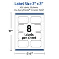 thumbnail image 6 of Avery Waterproof Rectangle Scalloped Labels, 2" x 3", 400 Total, 6 of 12