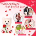 thumbnail image 4 of Peluche Chalyna Bear de 25 cm con peluche rosa para novia, 4 of 7