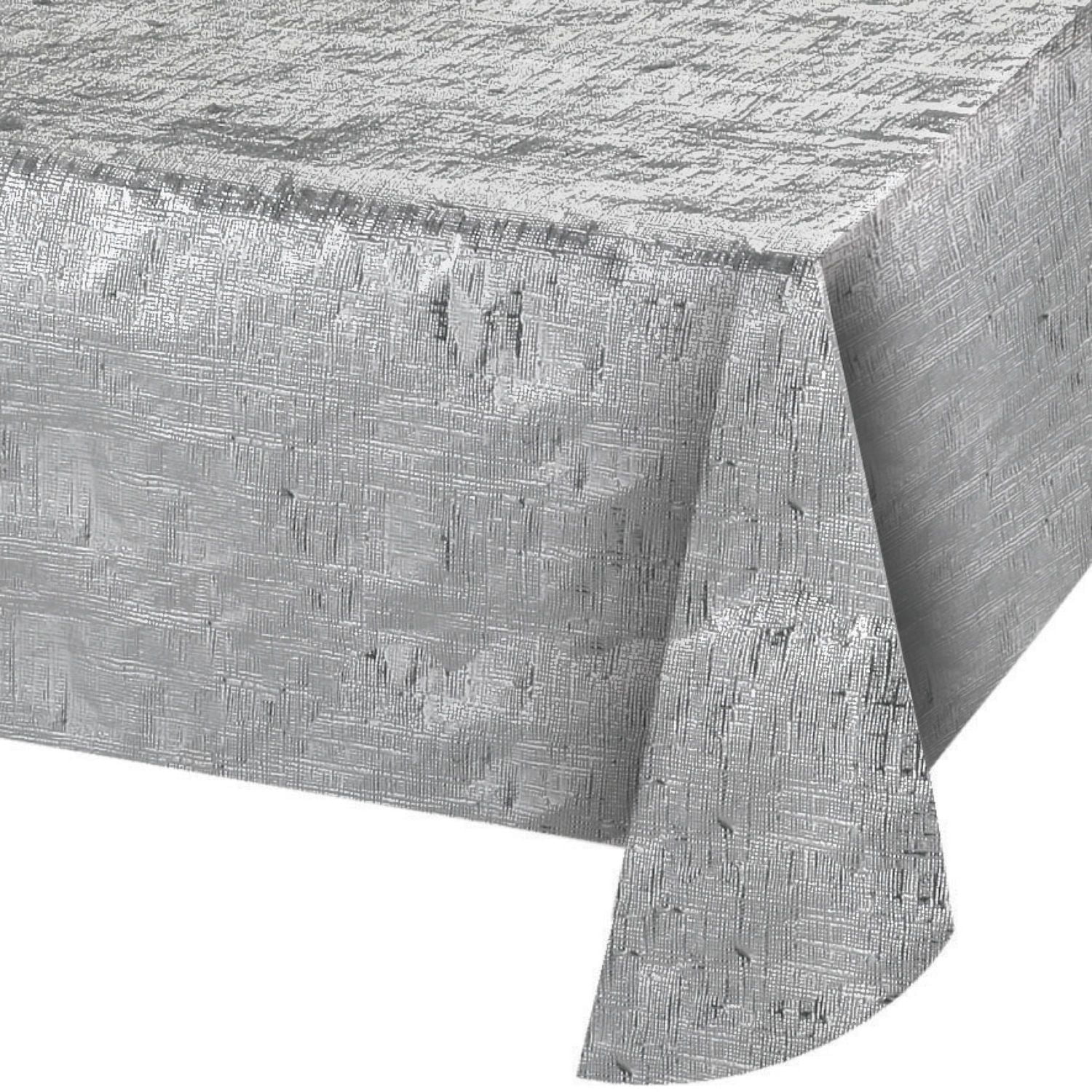 Nappe argentée métallique 108 po x 54 po, 1 ct