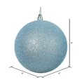 thumbnail image 2 of Vickerman N592032DG Boule Pailletée avec Embout Incassable et Résistant aux UV, Pré-Percé, Fil Floral Vert 6 Pouces, 8 Pouces, Bleu Bébé, 2 of 3