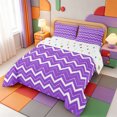 thumbnail image 2 of Erosebridal Abstract Linear Art Queen Comforter Set,Mid-Century Stripes Comforter Sets Queen,Polkadot Reversible,3pcs,1 Comforter and 2 Pillowcases, 2 of 7