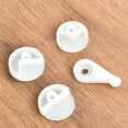 thumbnail image 2 of MYG 20/50pcs Mirror Wall Hanging Fixing Kit Frameless Plastic Wall Mounting Clips, 2 of 9