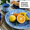 thumbnail image 5 of Hand-Painted Enamelware Set of 16 Pieces - Blue Freckles Design - Artesano Home Decor, 5 of 7