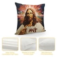 thumbnail image 4 of GOSMITH I Saw That Jesus Throw Pillow, Funny Cushion Cover, Christian Living Room Decor, College Dorm Accent Pillow, Funny Religious Pillow Cover, Christian Pillow ( Pillow Cover(No Insert)), 4 of 5