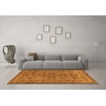 thumbnail image 3 of Ahgly Company Indoor Square Abstract Orange Modern Area Rugs, 4' Square, 3 of 4