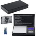 thumbnail image 1 of 2 Pieces Digital Pocket Scale 500 g/ 0.01 g Digital Portable Gram Scale Cooking Scale Modes Conversion with Battery Multifunction Scale LED Display Mini Electronic Scale for Jewelry Herb Food, 1 of 7